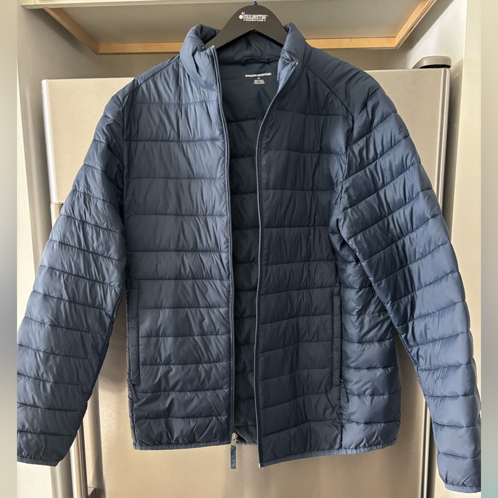 Navy Blue Men's Packable Jacket